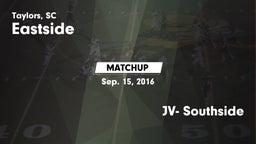 Matchup: Eastside  vs. JV- Southside  2016