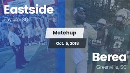 Matchup: Eastside  vs. Berea  2018