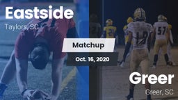 Matchup: Eastside  vs. Greer  2020