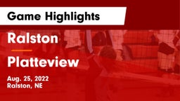 Ralston  vs Platteview  Game Highlights - Aug. 25, 2022