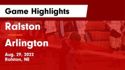 Ralston  vs Arlington  Game Highlights - Aug. 29, 2022
