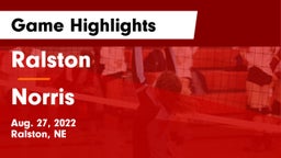 Ralston  vs Norris  Game Highlights - Aug. 27, 2022