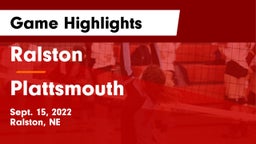 Ralston  vs Plattsmouth  Game Highlights - Sept. 15, 2022