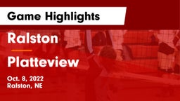 Ralston  vs Platteview  Game Highlights - Oct. 8, 2022