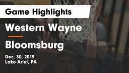 Western Wayne  vs Bloomsburg  Game Highlights - Dec. 30, 2019