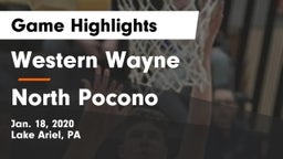 Western Wayne  vs North Pocono  Game Highlights - Jan. 18, 2020