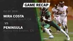 Recap: Mira Costa  vs.  Peninsula  2016