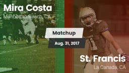 Matchup: Mira Costa High vs. St. Francis  2017