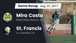 Recap: Mira Costa  vs. St. Francis  2017