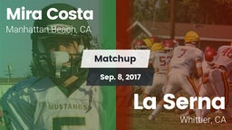 Matchup: Mira Costa High vs. La Serna  2017