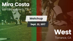 Matchup: Mira Costa High vs. West  2017