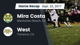 Recap: Mira Costa  vs. West  2017