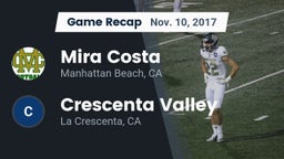 Recap: Mira Costa  vs. Crescenta Valley  2017