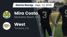 Recap: Mira Costa  vs. West  2018