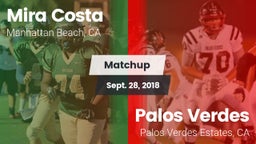 Matchup: Mira Costa High vs. Palos Verdes  2018