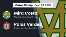 Recap: Mira Costa  vs. Palos Verdes  2018