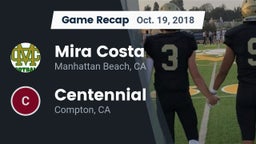 Recap: Mira Costa  vs. Centennial  2018