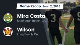 Recap: Mira Costa  vs. Wilson  2018