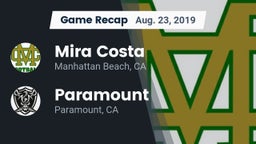 Recap: Mira Costa  vs. Paramount  2019