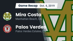 Recap: Mira Costa  vs. Palos Verdes  2019