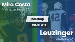 Matchup: Mira Costa High vs. Leuzinger  2019