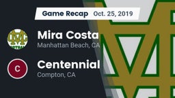 Recap: Mira Costa  vs. Centennial  2019