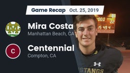 Recap: Mira Costa  vs. Centennial  2019