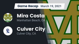 Recap: Mira Costa  vs. Culver City  2021