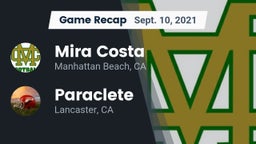 Recap: Mira Costa  vs. Paraclete  2021