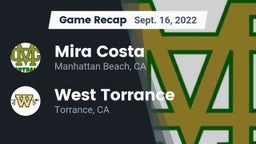 Recap: Mira Costa  vs. West Torrance  2022