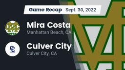 Recap: Mira Costa  vs. Culver City  2022