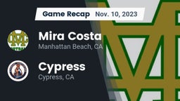 Recap: Mira Costa  vs. Cypress  2023