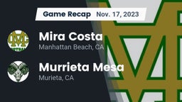 Recap: Mira Costa  vs. Murrieta Mesa  2023