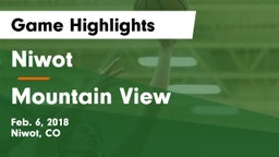 Niwot  vs Mountain View  Game Highlights - Feb. 6, 2018