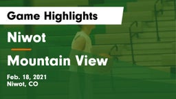 Niwot  vs Mountain View  Game Highlights - Feb. 18, 2021