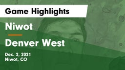 Niwot  vs Denver West  Game Highlights - Dec. 2, 2021