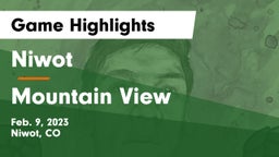 Niwot  vs Mountain View  Game Highlights - Feb. 9, 2023