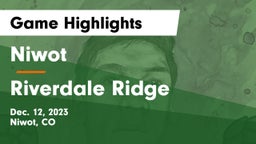 Niwot  vs Riverdale Ridge  Game Highlights - Dec. 12, 2023