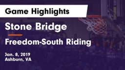 Stone Bridge  vs Freedom-South Riding  Game Highlights - Jan. 8, 2019