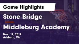Stone Bridge  vs Middleburg Academy Game Highlights - Nov. 19, 2019