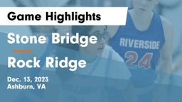 Stone Bridge  vs Rock Ridge  Game Highlights - Dec. 13, 2023