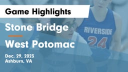 Stone Bridge  vs West Potomac  Game Highlights - Dec. 29, 2023