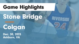 Stone Bridge  vs Colgan  Game Highlights - Dec. 30, 2023