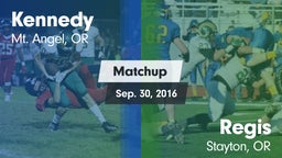 Matchup: Kennedy  vs. Regis  2016