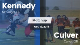 Matchup: Kennedy  vs. Culver  2018