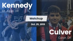 Matchup: Kennedy  vs. Culver  2019