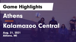 Athens  vs Kalamazoo Central  Game Highlights - Aug. 21, 2021