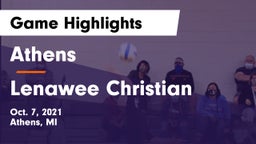 Athens  vs Lenawee Christian  Game Highlights - Oct. 7, 2021