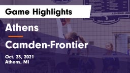 Athens  vs Camden-Frontier  Game Highlights - Oct. 23, 2021