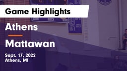 Athens  vs Mattawan  Game Highlights - Sept. 17, 2022